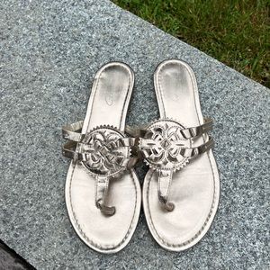 Circus by Sam Edelman Canyon Flat metallic sandals 8M
